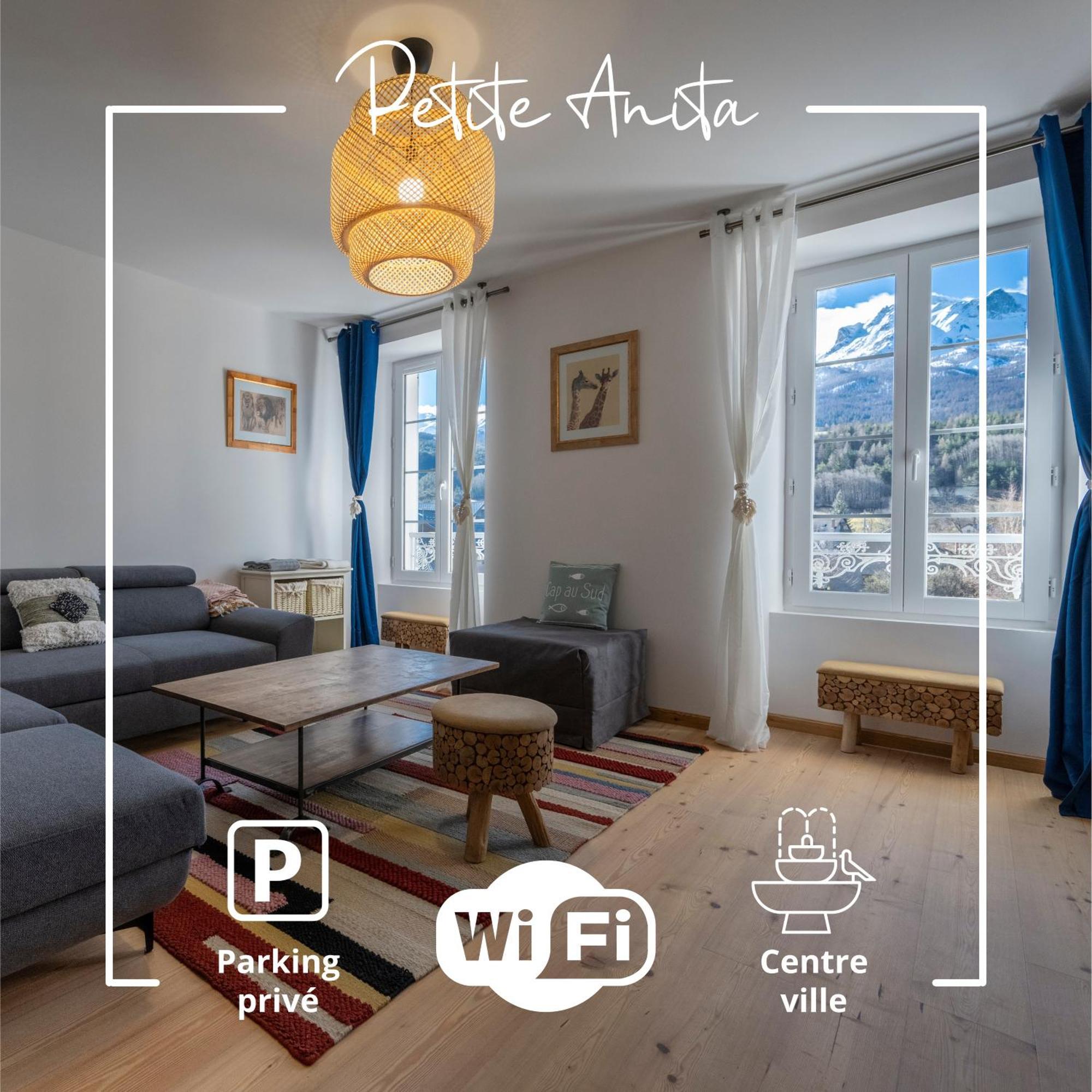 Petite Anita - Centre Ville - Parking Prive Barcelonnette Exterior photo